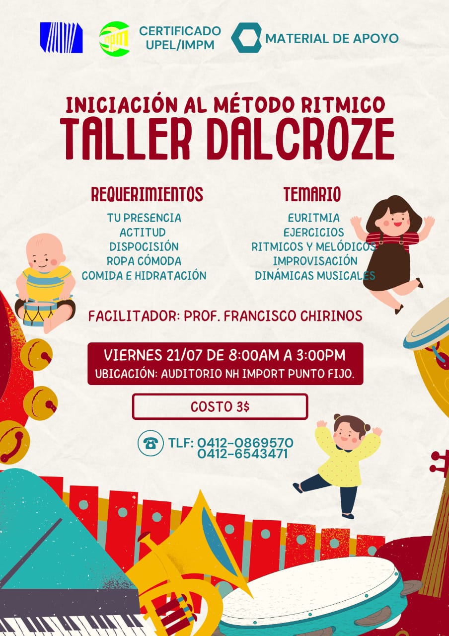 INICIACIÓN AL MÉTODO RÍTMICO - TALLER DALCROZE