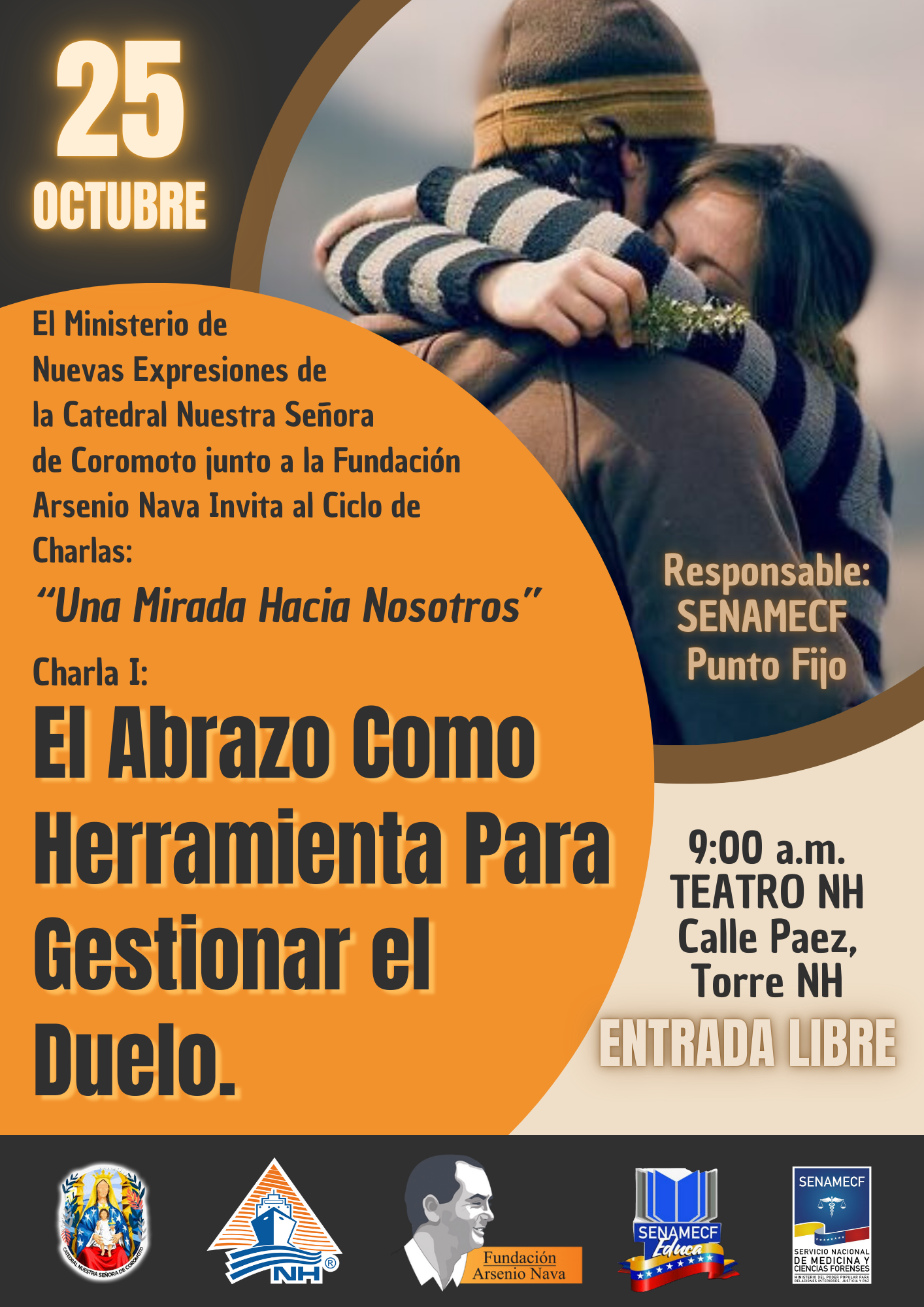 Ciclo de Charlas. Charla I "EL ABRAZO COMO HERRAMIENTA PARA GESTIONAR EL DUELO"